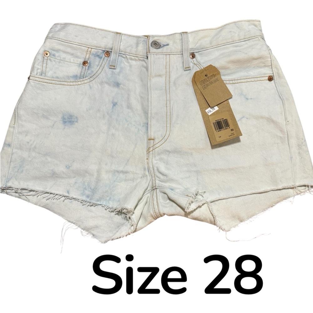 Levi's Cream Jean Shorts for Women